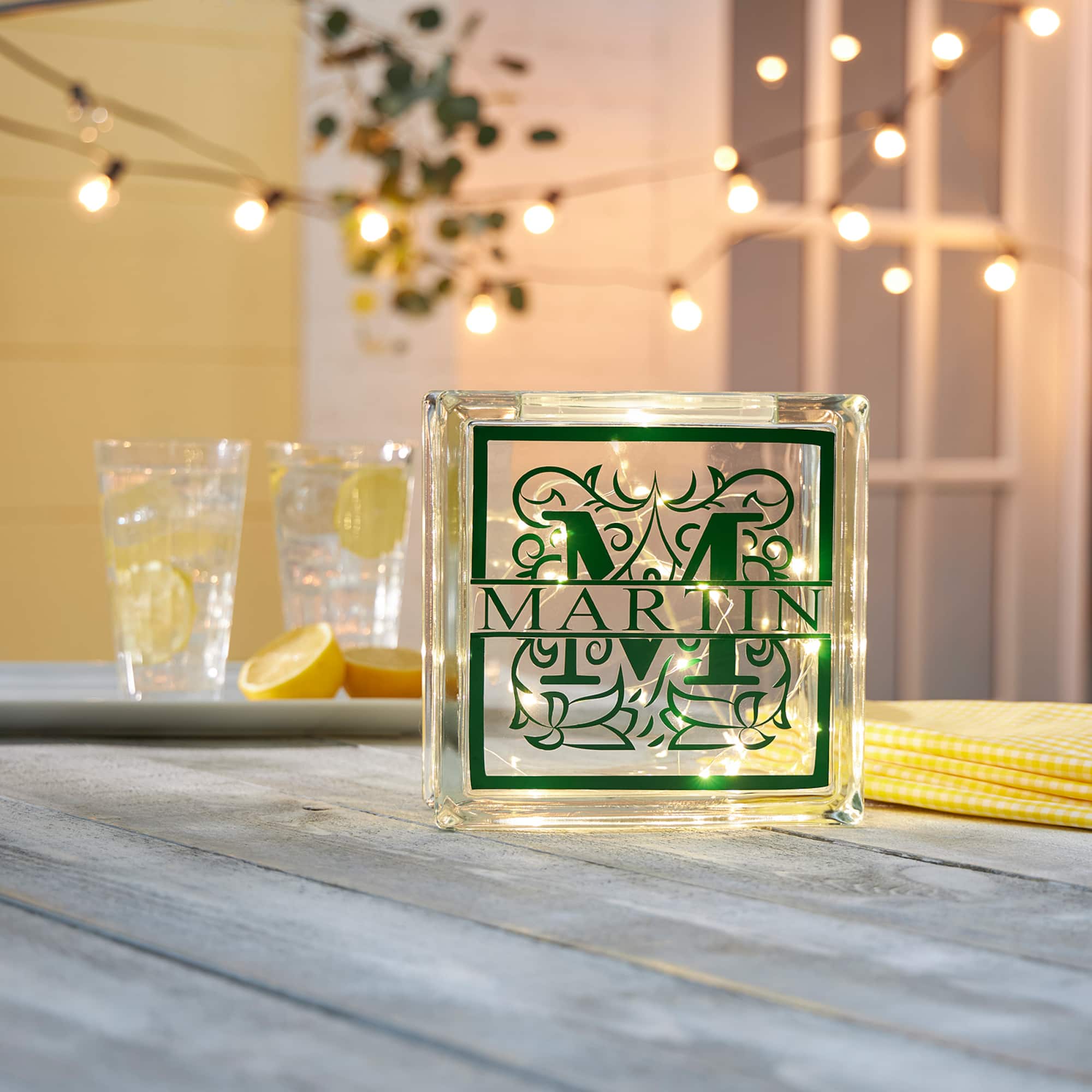 7.5" Decorative Glass Block by ArtMinds®